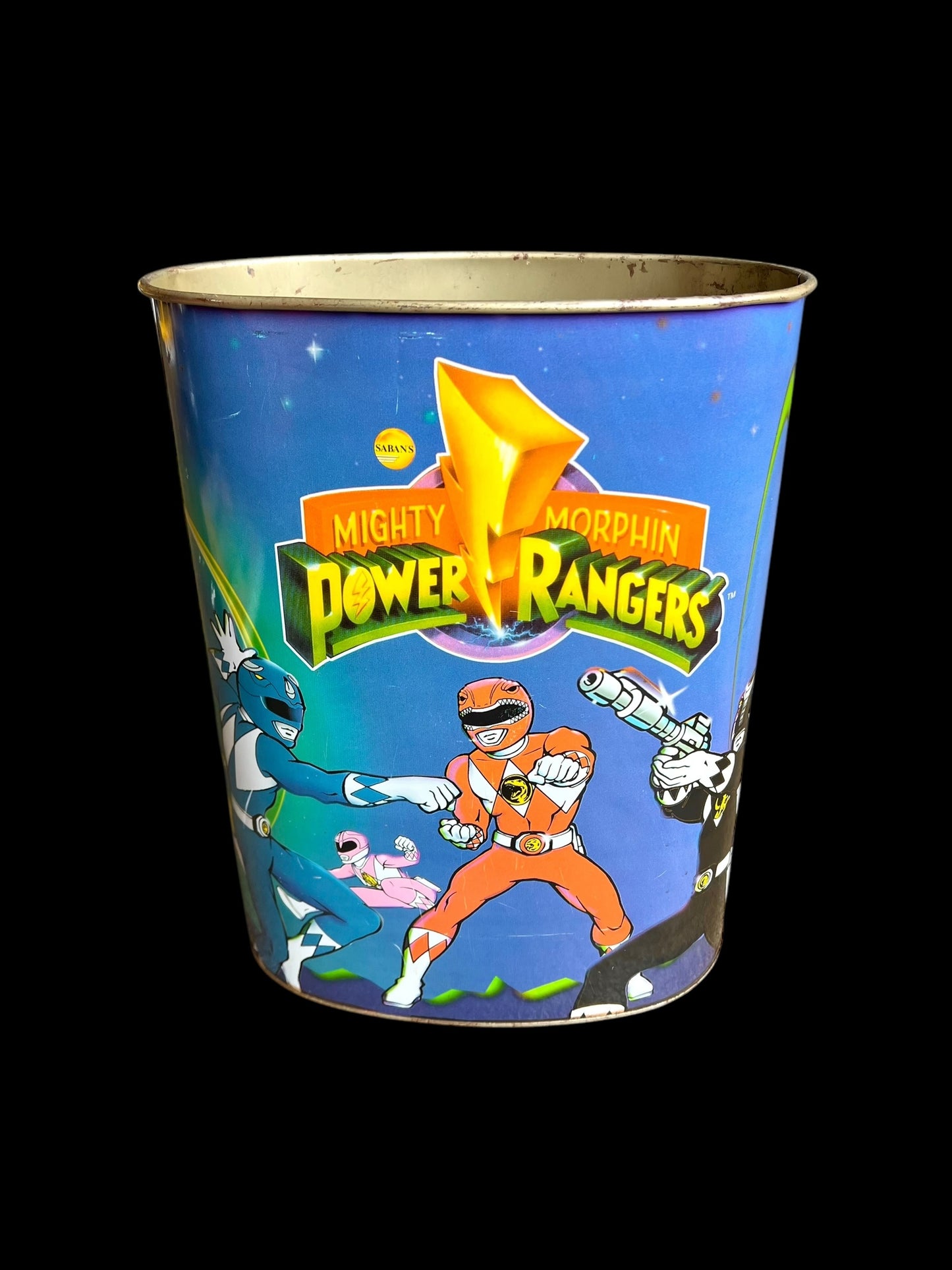 1990s Power Rangers Trash Bin
