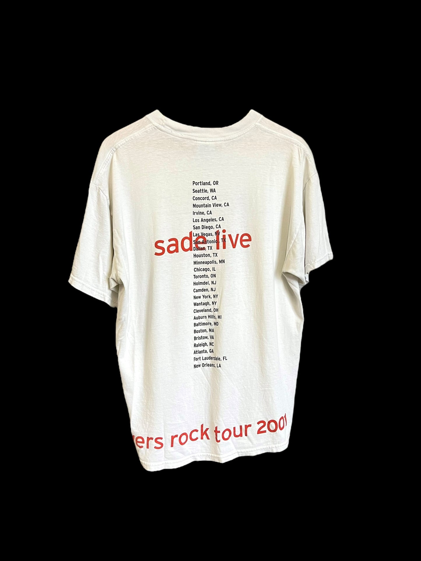 2001 Sade Lover's Rock T-Shirt