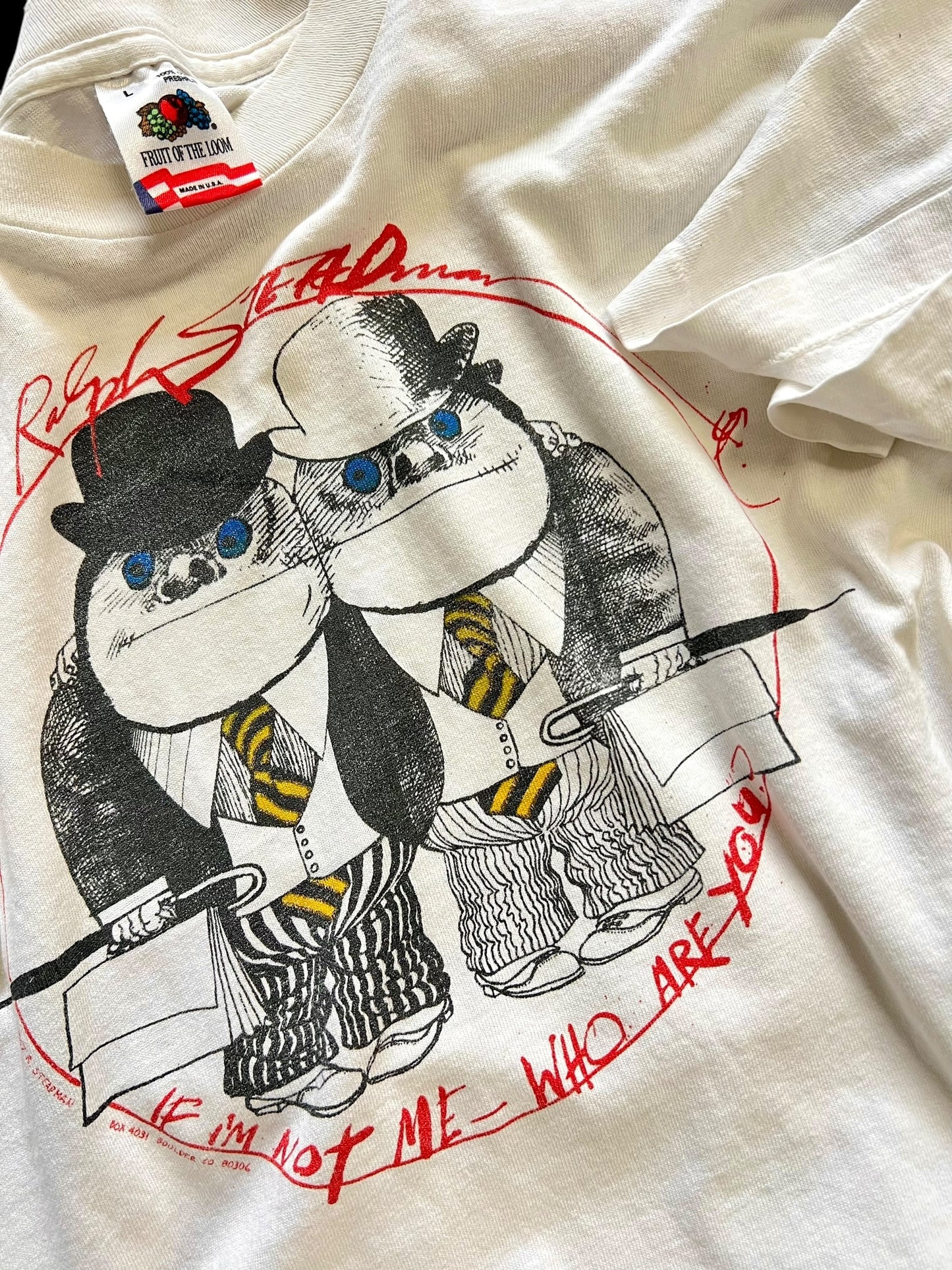 1990s Ralph Steadman Tweedle Dee and Tweedle Dum T-Shirt