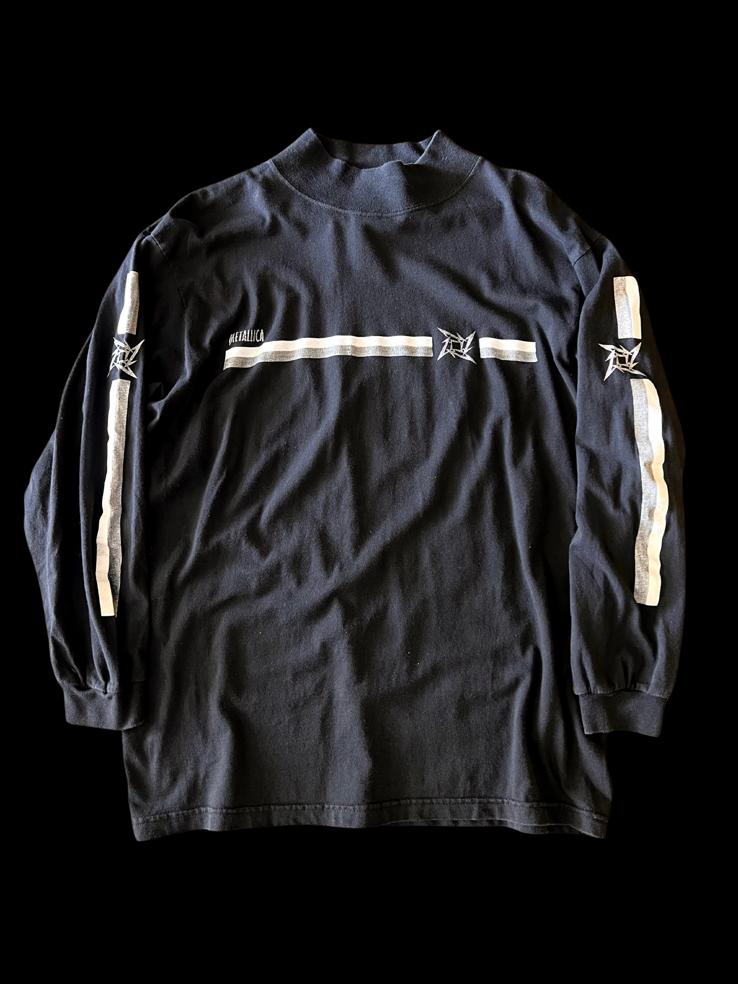 1990s Metallica Band Mock neck Shirt