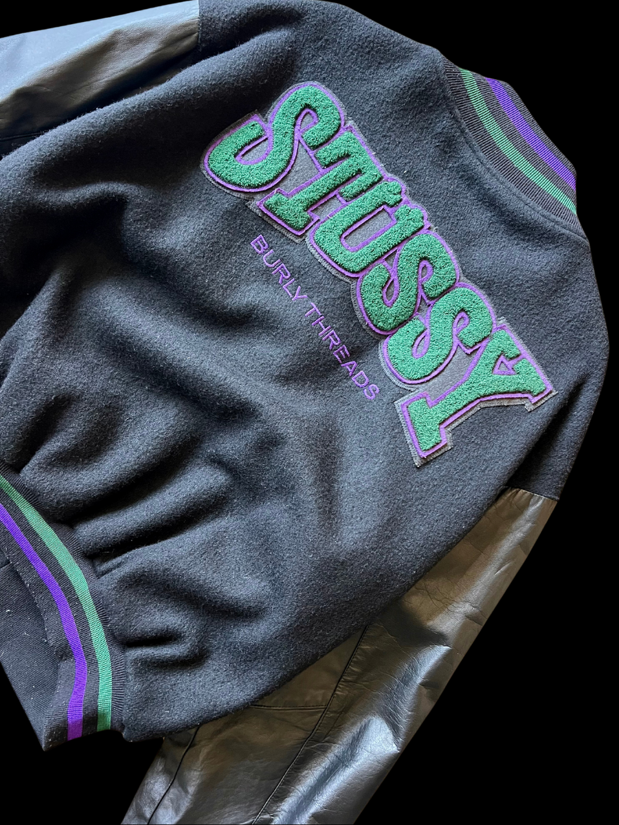 1990s Stussy Varsity Jacket – junwoosample 1990s Stussy Varsity Jacket – junwoosample