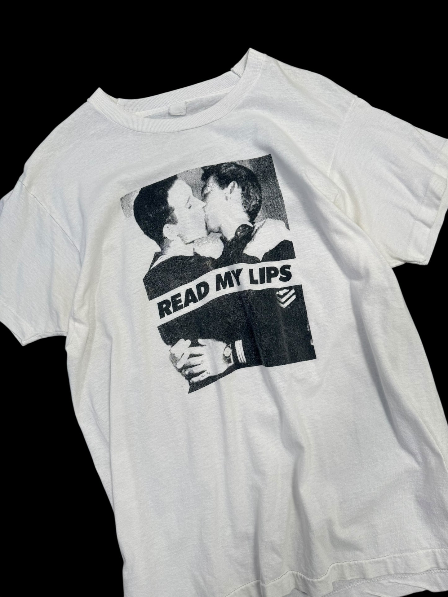 1980s Read my Lips Pop Art T-Shirt