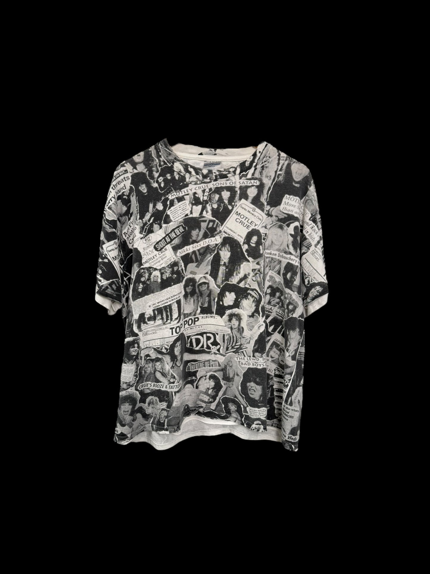 1990s Motley Crue All Over Print T-Shirt